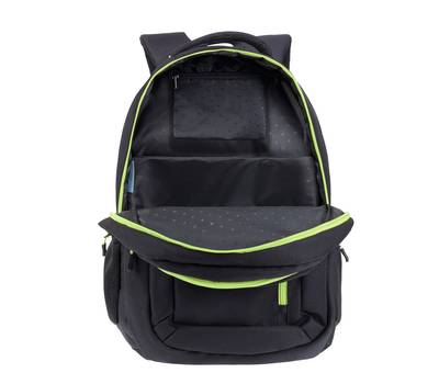 Рюкзак Torber Class X, чёрно-зелёный, 46x32x18 см + Мешок для обуви в подарок!