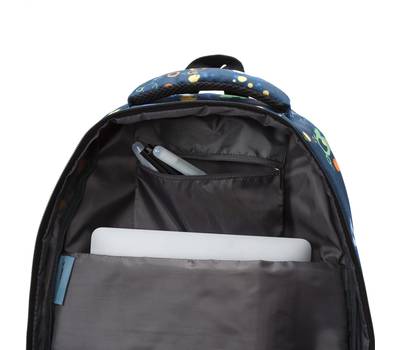 Рюкзак Torber Class X, черно-синий с рисунком, 45 x 32 x 16 см + Пенал в подарок