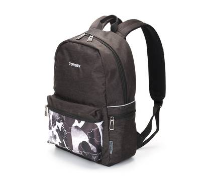 Рюкзак Torber Graffi 15", черно-белый, 44х31х18 см, 20 л