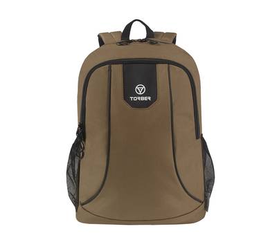 Рюкзак Torber Rockit с отделением для ноутбука 15,6", коричневый, 46х30x13 см