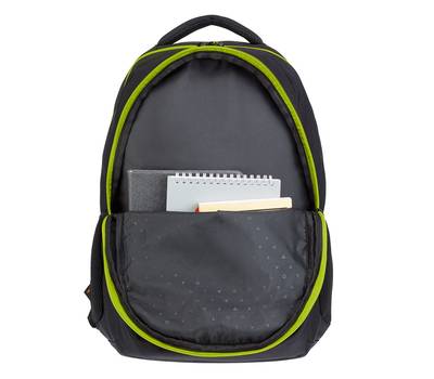 Рюкзак Torber школьный Class X 15,6'', черный/зеленый, 45x32x16 см+ Мешок для сменной обуви в подар
