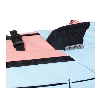Рюкзак Torber школьный Class X, розово-голубой, 46x32x18 см