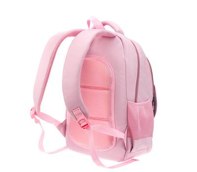 Рюкзак Torber школьный Class X, розовый с орнаментом, 45x30x18 см + Мешок для обуви в подарок!