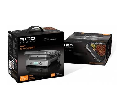 Гриль электрический RED SOLUTION SteakPRO RGM-M835D, серый/черный