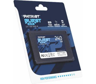 Накопитель SSD Patriot memory Burst Elite PBE240GS25SSDR