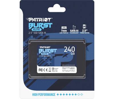 Накопитель SSD Patriot memory Burst Elite PBE240GS25SSDR