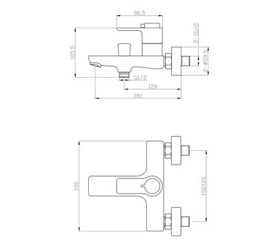 Душевая система Orange T19-944cr Thermo термостат с изл хром