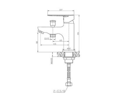 Смеситель для ванны Agger A0902500 Splendidна борт ванны