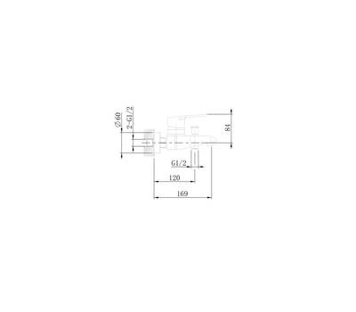 Смеситель для ванны Agger A2910000 Right