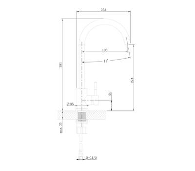 Смеситель для кухни Agger A0701100 Zest