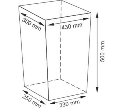 Корзина для белья WasserKRAFT Lippe WB-450-M