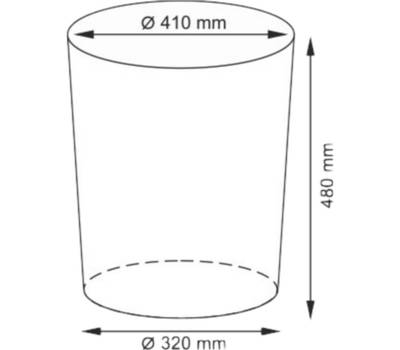 Корзина для белья WasserKRAFT Leine WB-350-M