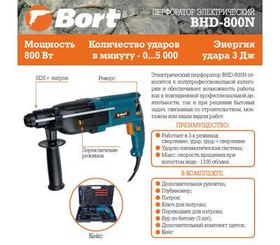 Перфоратор электрический Bort BHD-800N
