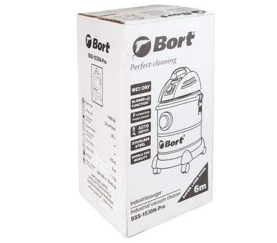 Пылесос для сухой и влажной уборки Bort BSS-1530N-Pro