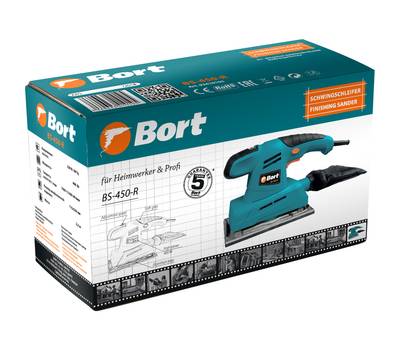 Машина шлифовальная вибрационная BORT BS-450-R