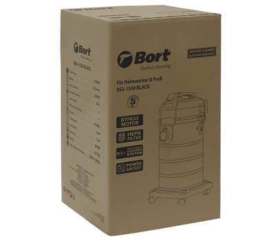 Пылесос для сухой и влажной уборки BORT BSS-1530 BLACK