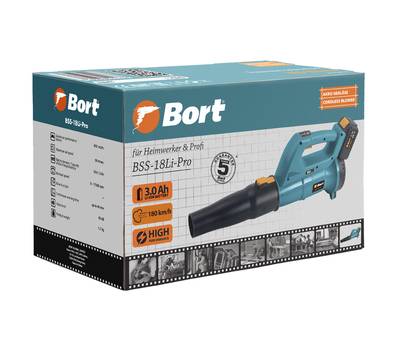 Воздуходувка аккумуляторная BORT BSS-18Li-Pro