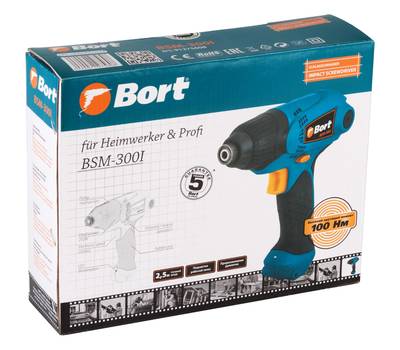 Шуруповерт ударный сетевой Bort BSM-300I