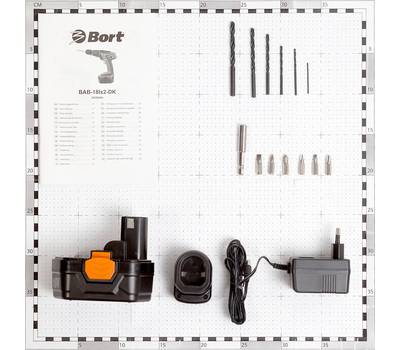 Дрель-шуруповерт аккумуляторная Bort BAB-18Ix2-DK