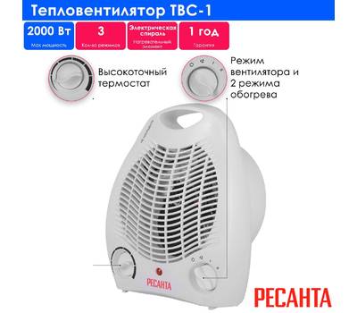 Тепловентилятор РЕСАНТА ТВС-1