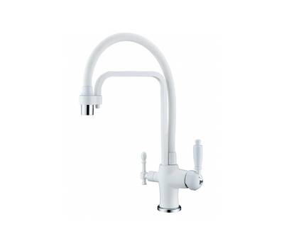 Смеситель для кухни под фильтр ZorG Sanitary ZR 342-8 YF WHITE