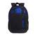 Рюкзак Torber школьный Class X, черный с синей вставкой, 45x32x16 см