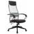 Офисное кресло БЮРОКРАТ CH-607 светло-серый TW-02 сиденье черный сетка/ткань с подголов. крестов. пл