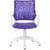 Кресло детское БЮРОКРАТ BUROKIDS 1 W фиолетовый Sticks 08 крестов. пластик пластик белый