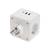 Разветвитель REXANT 11-1251 двойник электрический Куб 16А с/з + 2хUSB-A 2,4А + USB Type-C 3А с ночно