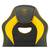 Кресло игровое ZOMBIE GAME 16 черный/желтый