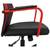 Кресло игровое ZOMBIE Zombie ONEчерный/красный сиденье черный с подголов. крестов. Металл