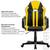 Офисное кресло BRABIX "Stripe GM-202", экокожа, черное/желтое, 532510