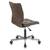 Офисное кресло BRABIX "Stream MG-314", без подлокотников, пятилучие серебристое, ткань, коричневое, 