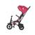 Велосипед детский Q-PLAY 3-х кол. СКЛАДНОЙ с руч. упр, холост. ход колеса EVA 10'и8', цвет бордовый