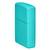 Зажигалка Zippo Classic с покрытием Flat Turquoise, латунь/сталь, бирюзовая, глянцевая, 38x13x57 мм