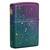 Зажигалка Zippo Starry Sky с покрытием Iridescent, латунь/сталь, фиолетовая, матовая, 38x13x57 мм
