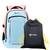 Рюкзак Torber школьный Class X, розово-голубой, 46x32x18 см + Мешок для обуви в подарок!
