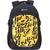 Рюкзак Torber школьный Class X, черно-желтый с принтом, 46x32x18 см